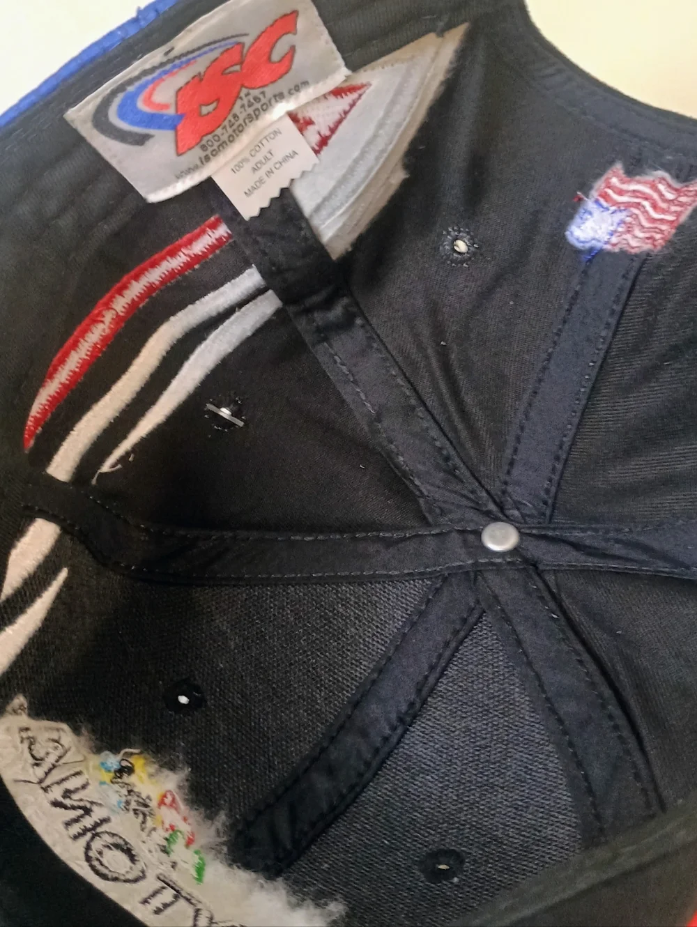 NASCAR Daytona International Speedway Embroidered Racing Cap - Black & Blue